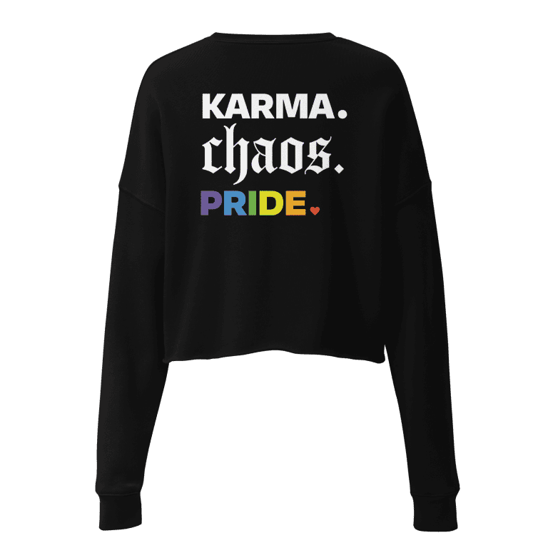 Karma Chaos Pride Cropped Sweatshirt