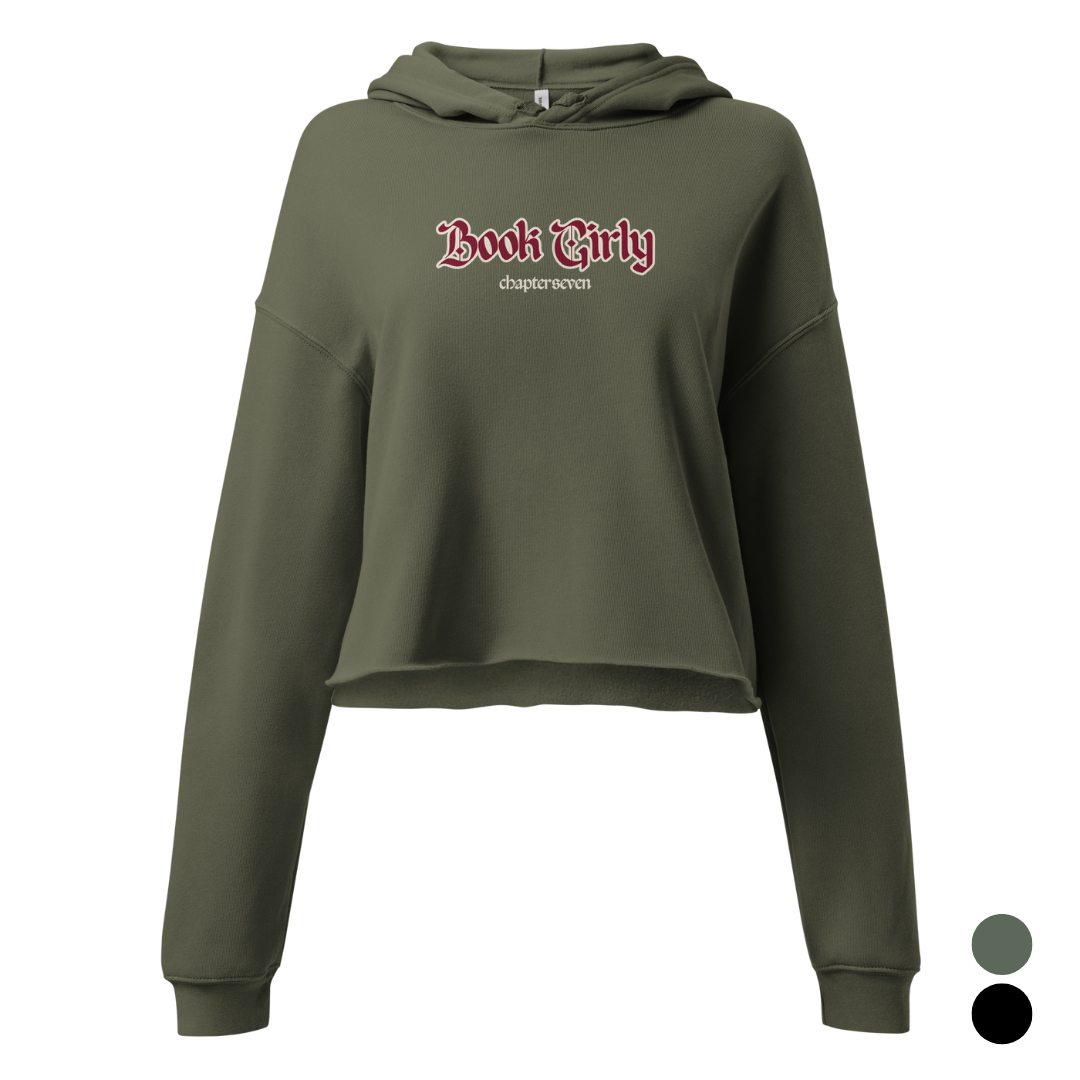 Book Girly Cropped Hoodie
