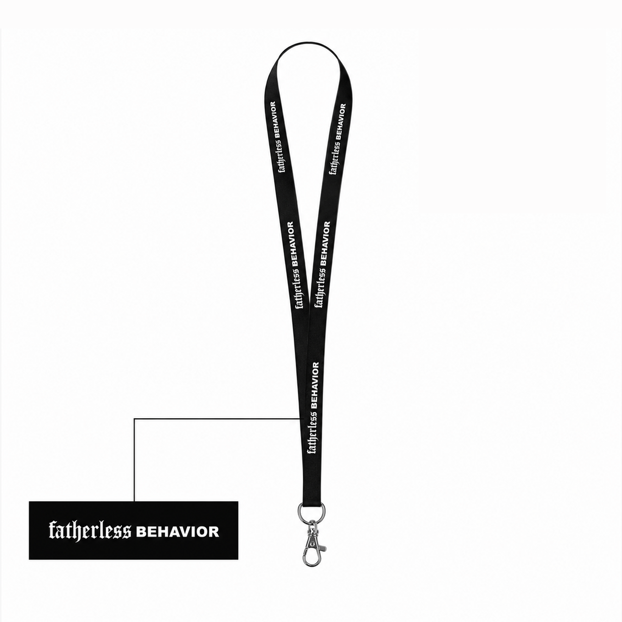 Fatherless Behavior Lanyard